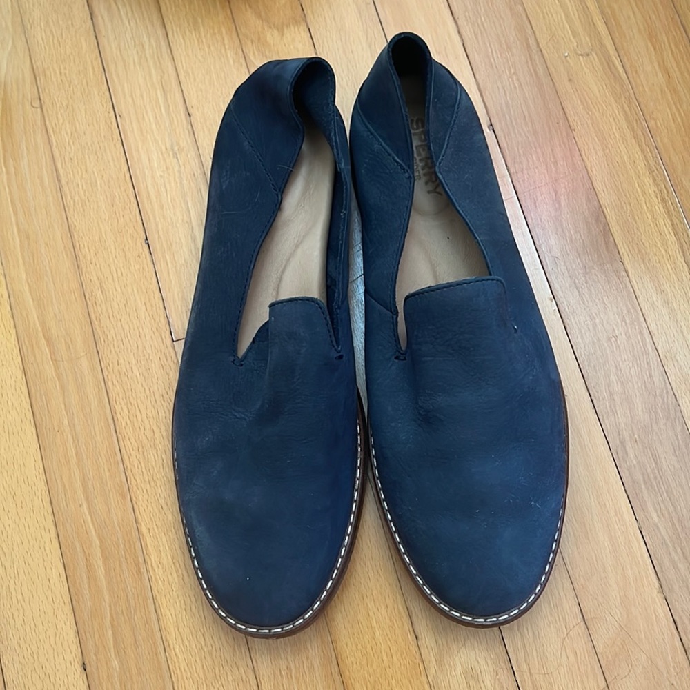 Sperry Navy Slip on Shoes Size 8.5